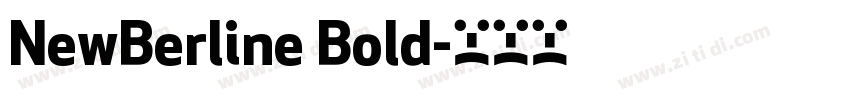 NewBerline Bold字体转换